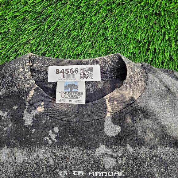 Vintage 1998 Lacona Bike Rally Shirt XL 24x26 Bleached Lion - Picture 8 of 15